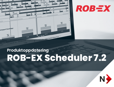 ROB-EX Scheduler 7.2 produktoppdatering